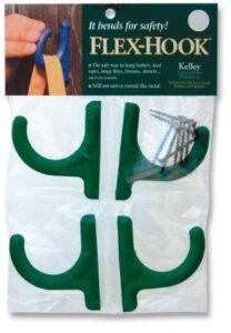 triplekind 4-pack of single flex-hooks, forest