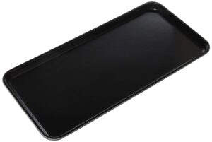 cambro 918mt110 9" x 18" black fiberglass market tray
