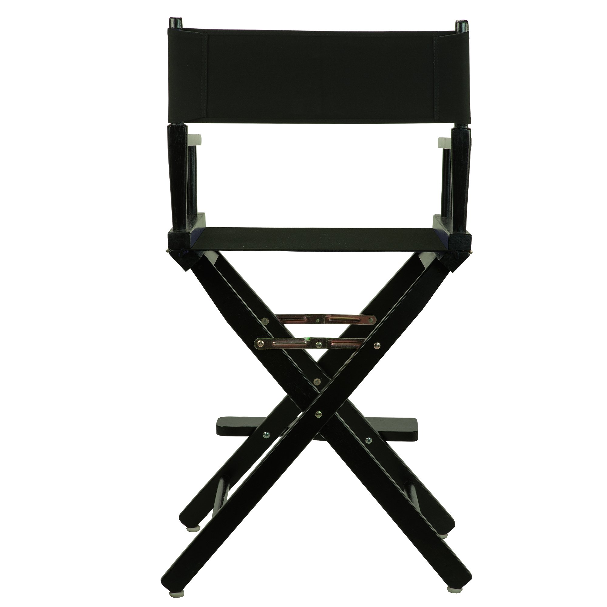 Casual Home 24" Director's Chair Black Frame-with Black Canvas, Counter Height