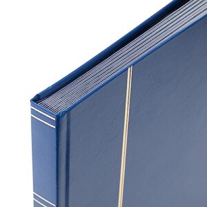 Leuchtturm 337308 Folder DIN A4 32 Black Pages with Non-Padded Cover, Blue