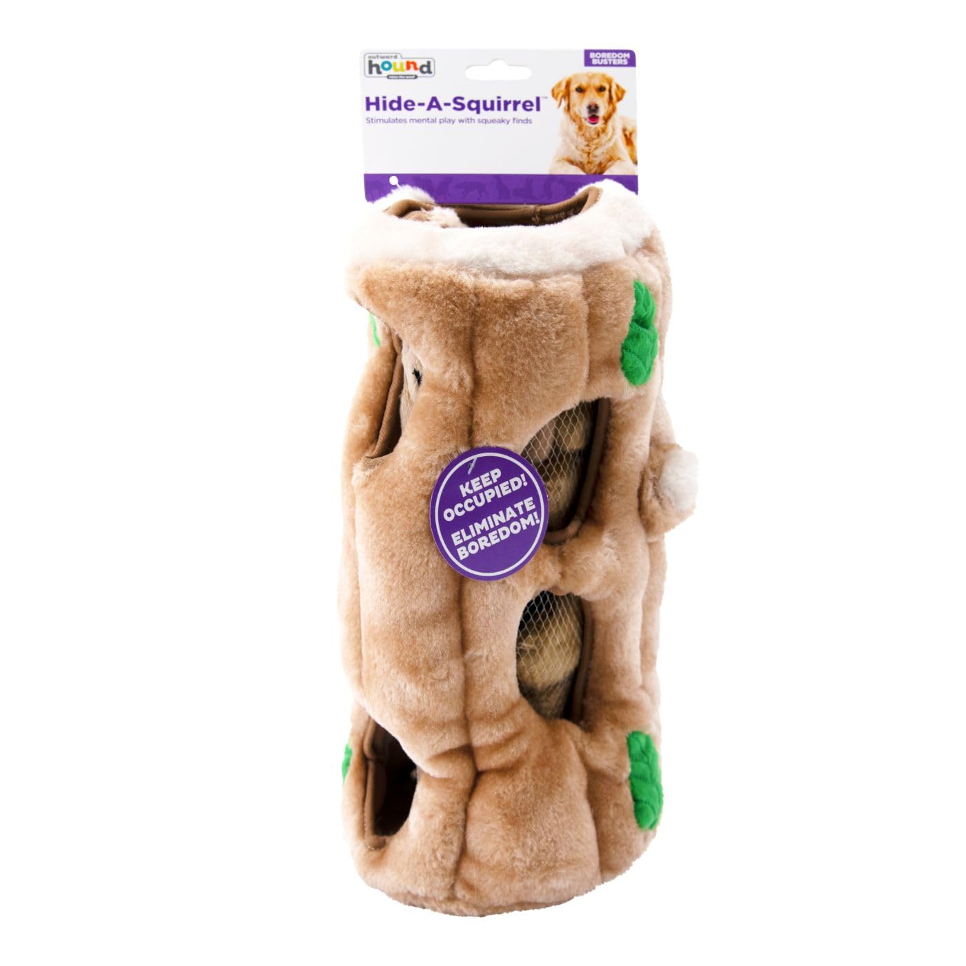 Outward Hound Hide A Squirrel Plush Dog Toy Puzzle, XL