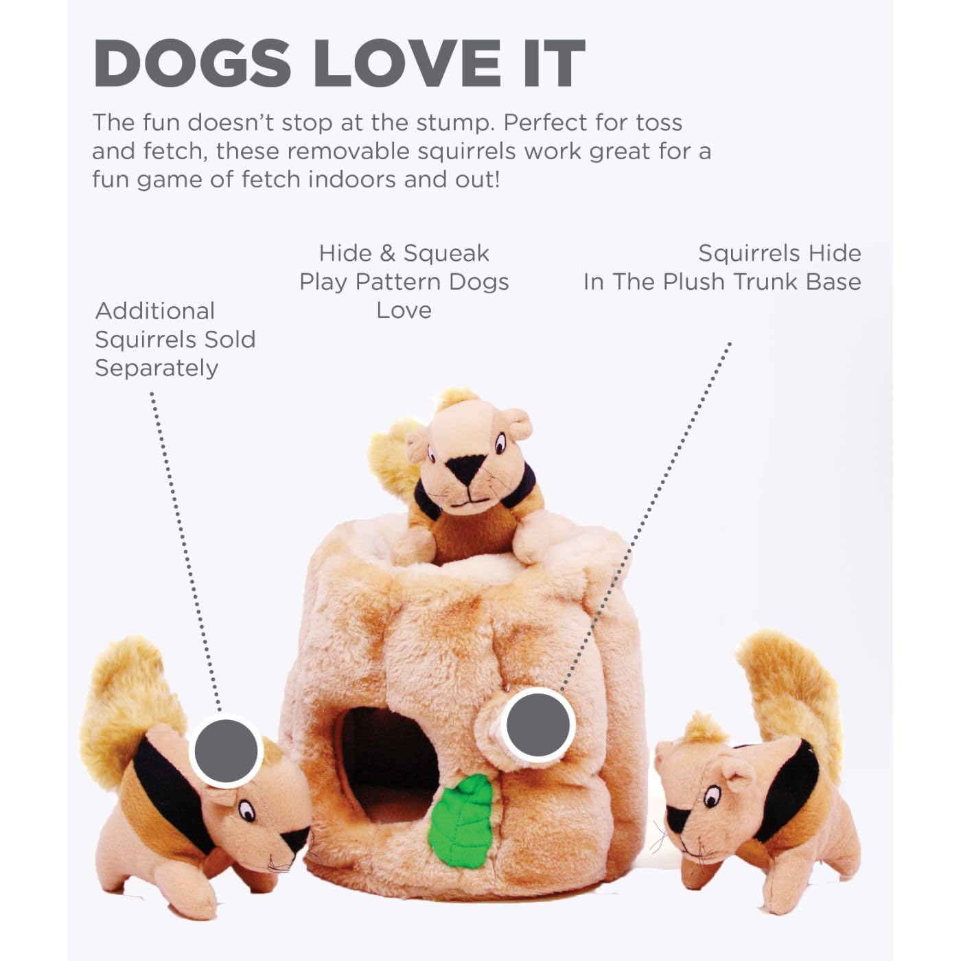 Outward Hound Hide A Squirrel Plush Dog Toy Puzzle, XL