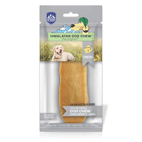 Himalayan Pet Supply Cheese Chews|Long Lasting, Stain Free, Protein Rich, Low Odor|100% Natural, Healthy & Safe|No Lactose, Gluten Or Grains|for Dogs 55 Lbs&Brown,X-Large(521015),5.3 Ounce (Pack of 1)