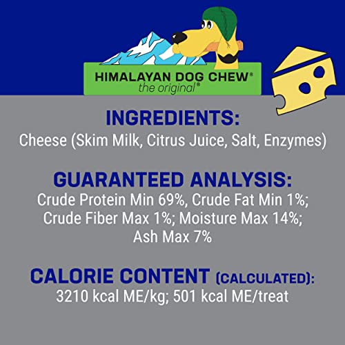 Himalayan Pet Supply Cheese Chews|Long Lasting, Stain Free, Protein Rich, Low Odor|100% Natural, Healthy & Safe|No Lactose, Gluten Or Grains|for Dogs 55 Lbs&Brown,X-Large(521015),5.3 Ounce (Pack of 1)