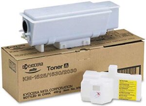 kyocera 37028011 black toner cartridge for use with kyocera km-1525, km-1530, km-1570, km-2030 and km-2070 printers; up to 11000 pages yield based on @ 5% coverage