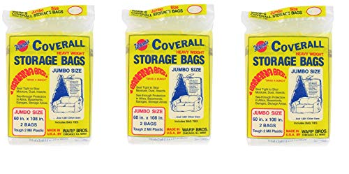 Warp's Storage Bags Banana Bags, Jumbo 60 x 108 in., 6 ct (3/2s)