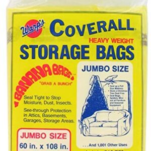 Warp's Storage Bags Banana Bags, Jumbo 60 x 108 in., 6 ct (3/2s)