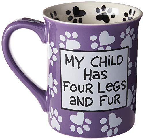 Enesco Our Name is Mud “Dog Mom, 16 oz. Stoneware Mug, 1 Count (Pack of 1), Multi Color