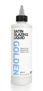 golden acryl med 8 oz glaze liquid satin