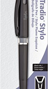 Pentel Arts Tradio Stylo Sketch Pen, Black Ink, Pack of 1 (TRJ50BPA)