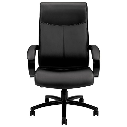 HON Validate Big and Tall Executive Chair - Leather Computer Chair for Office Desk, Black (HVL685)