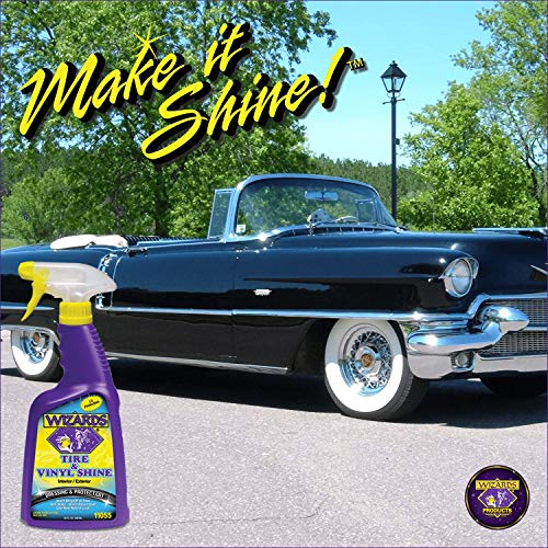 Wizards Tire & Vinyl Shine Showroom Shine for Tires and Interior Car Detailing