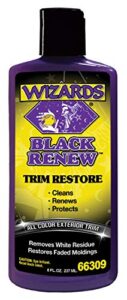 wizards 66309 black renew exterior trim treatment - 8 oz.