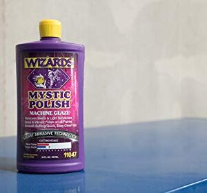 Wizards Mystic Polish Machine Glaze - Cutting Compound and Polish with Smart Abrasive Technology - Professional Car Scratch Remover - Water-Based Polishing Compound for Car Detailing Kit - 32 oz