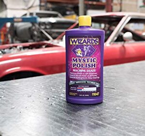 Wizards Mystic Polish Machine Glaze - Cutting Compound and Polish with Smart Abrasive Technology - Professional Car Scratch Remover - Water-Based Polishing Compound for Car Detailing Kit - 32 oz