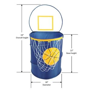 RedmonUSA Bongo Buddy-Basketball pop up hampers, Navy Blue