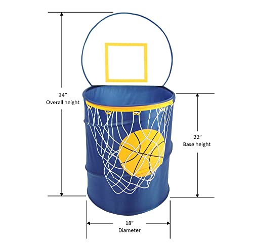 RedmonUSA Bongo Buddy-Basketball pop up hampers, Navy Blue