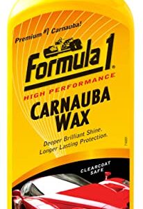 Formula 1 Carnauba Liquid Car Wax – Carnauba Wax for High-Gloss Shine – 12 Months Protection Car Polish – Car Wax Polish with Advanced Micro Polishers – Car Detailing Supplies (16 oz)