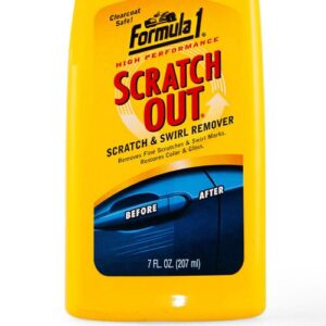 Formula 1 Scratch Out Car Wax Polish Liquid (7 oz) - Car Scratch Remover for All Auto Paint Finishes - Polishing Compound for Moderate Scratches, Bird Droppings, Tree Sap & Swirl Remover