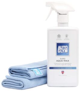 autoglym rapid aqua wax, 500ml - complete car wax kit made to protect all exterior surfaces including car paint, rubber and glass
