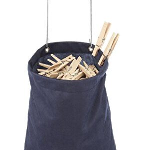 Whitmor Hanging Clothespin Bag Navy