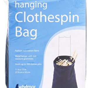 Whitmor Hanging Clothespin Bag Navy