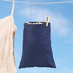 Whitmor Hanging Clothespin Bag Navy