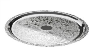 amanda tableware silver plated serving tray with special tarnish resistant finish that never needs polishing made in england