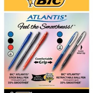 BIC Ball Pen, Medium Point, 0.7mm, Blue, 2ct