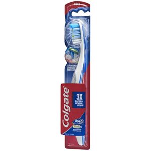 Colgate 360 Total Soft Toothbrush with Tongue and Cheek Cleaner