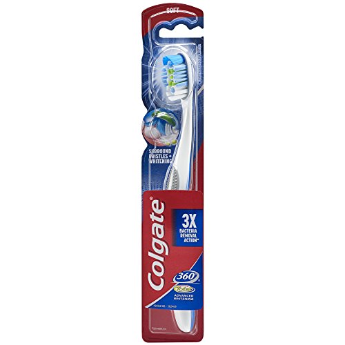 Colgate 360 Total Soft Toothbrush with Tongue and Cheek Cleaner