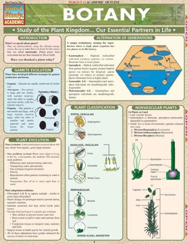Botany Study Chart