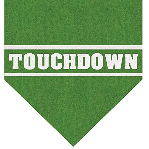 Beistle Printed Game Day Table Runner, 11"x6', Green, White