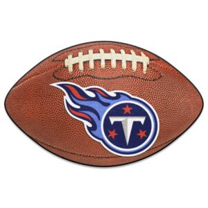 fanmats - 5863 nfl tennessee titans nylon face football rug 22"x35"