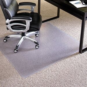 es robbins chair mat extra-high pile carpet, 46"x60", beveled edge
