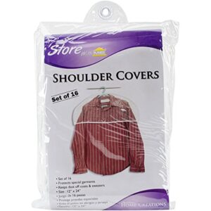 innovative home creations shoulder covers 16pk 12"x24"-clear
