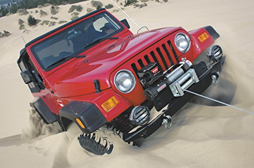 WARN 87310 Electric 12V 9.5xp-s Series Winch with Synthetic Rope: 3/8" Diameter x 100' Length, 4.75 Ton (9,500 lb) Pulling Capacity