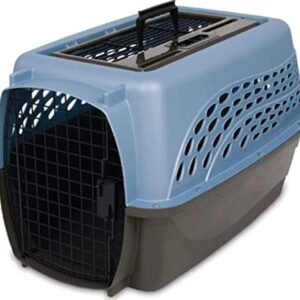 Petmate Two-Door Small Dog Kennel & Cat Kennel (Top Loading or Front Loading Pet Carrier, Great for Small Animals, Made with Recycled Materials, 24 inches in Length) For Pets up to 15 Pounds