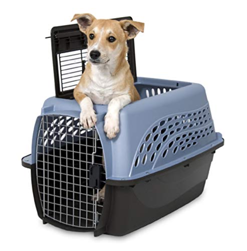 Petmate Two-Door Small Dog Kennel & Cat Kennel (Top Loading or Front Loading Pet Carrier, Great for Small Animals, Made with Recycled Materials, 24 inches in Length) For Pets up to 15 Pounds