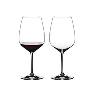 Riedel Heart to Heart Cabernet Sauvignon Glasses, Set of 2, Clear, 28-1/4-Oz -