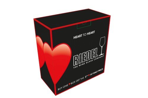 Riedel Heart Wine Glass, 27-1/8-ounce, Clear