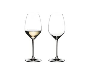 riedel heart to heart riesling glasses, set of 2, clear, 16.25 ounces -