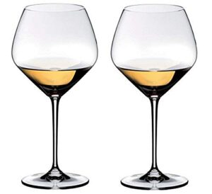 riedel heart to heart chardonnay glasses, set of 2, clear, 23-5/8-oz -