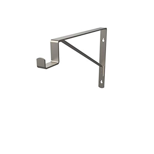 ClosetMaid SuiteSymphony Closet Bracket for Center Rod, and Shelf Support, Add On Accessory, Satin Nickel