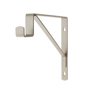 ClosetMaid SuiteSymphony Closet Bracket for Center Rod, and Shelf Support, Add On Accessory, Satin Nickel