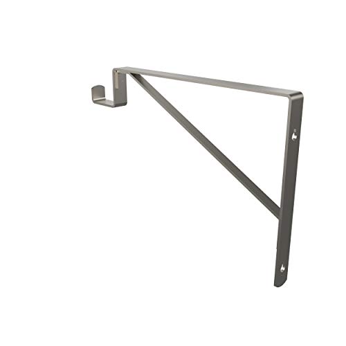 ClosetMaid SuiteSymphony Closet Bracket for Center Rod, and Shelf Support, Add On Accessory, Satin Nickel