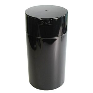 tightvac 3 to 12 oz vacuum sealed storage container, 1.3-liter/1.1-quart, black pearl