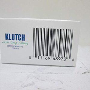 Klutch Denture Adhesive Powder - 1.75 Oz(Pack of 6)