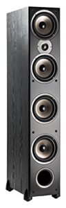 polk audio monitor 70 series ii floorstanding speaker (black, single) for multichannel home theater | hi-res audio with deep bass response | 1" tweeter, (4) 6.5" woofers | bi-wire & bi-amp