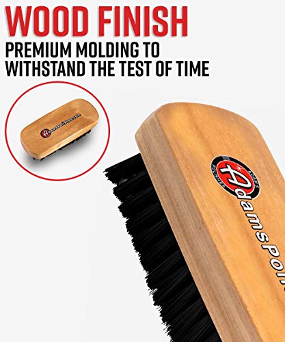 Adam's Polishes Cockpit Detailing Brush - Car Cleaning Brush | Scrub Brush for Interior Leather Cleaner Carpet Upholstery Fabric Shoe Sofa Shower Bathroom Pet | Car Wash Kit - Car Cleaning Supplies